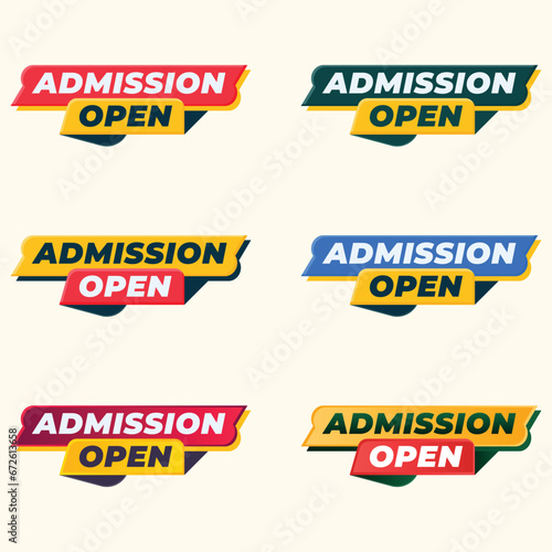 speed style admission open school education banner social media post template