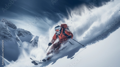 skier on the mountains © Kévin