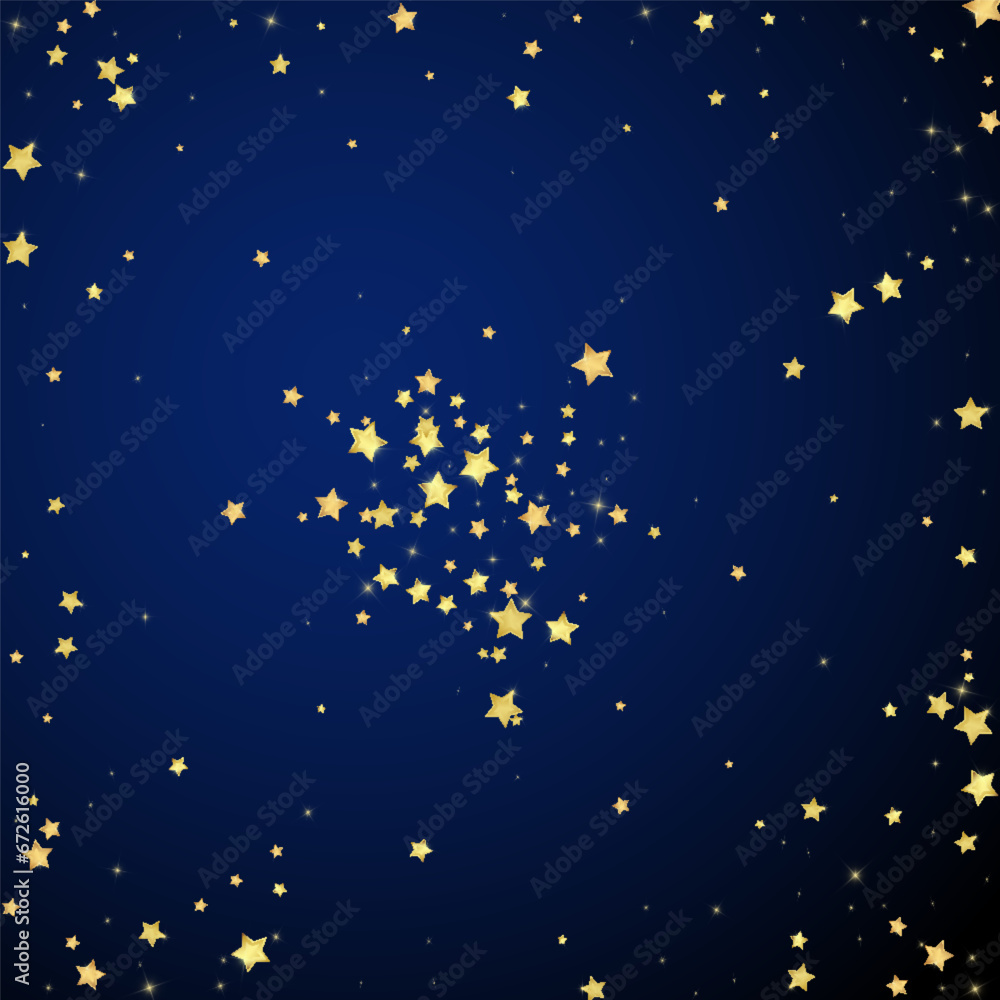 Magic stars vector overlay.  Gold stars scattered