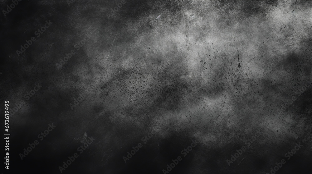 DUST AND SCRATCHES, GRUNGE BLACK ABSTRACT BACKGROUND, HORIZONTAL IMAGE. legal AI
