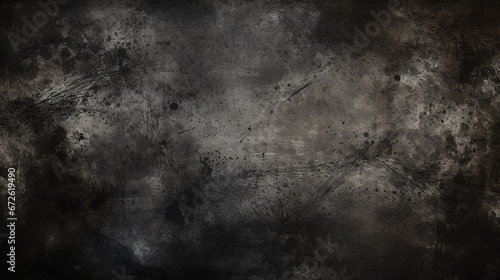 DUST AND SCRATCHES, GRUNGE BLACK ABSTRACT BACKGROUND, HORIZONTAL IMAGE. legal AI 