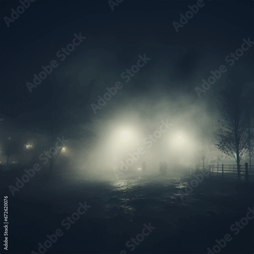 Illustration of fog background, some light