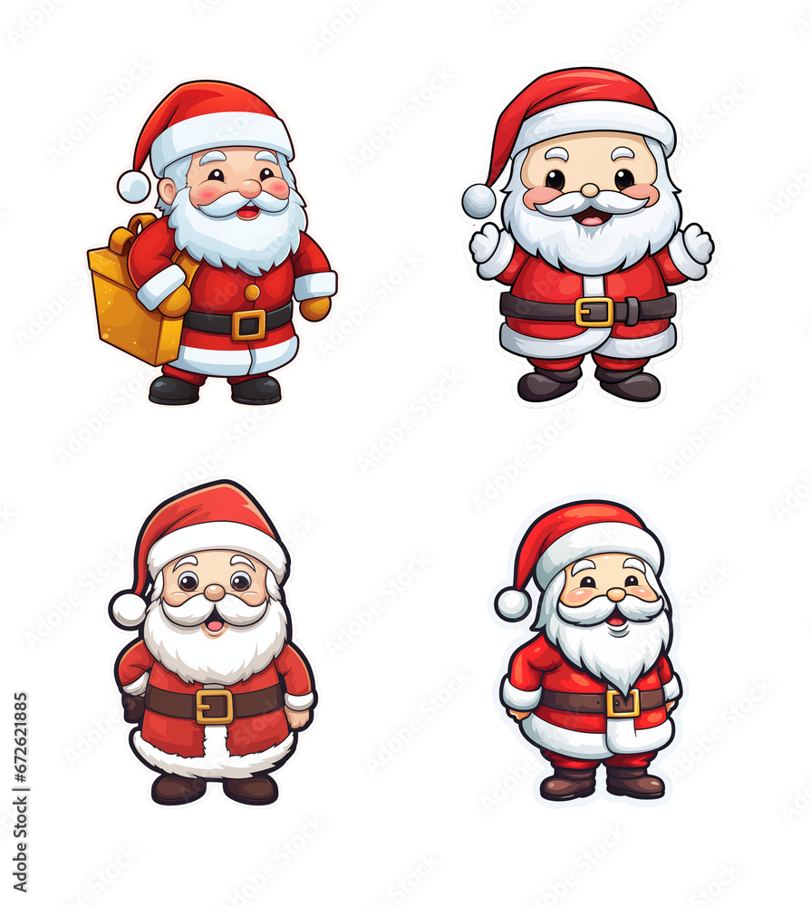Santa Clause Stickers Santa Clause Stickers