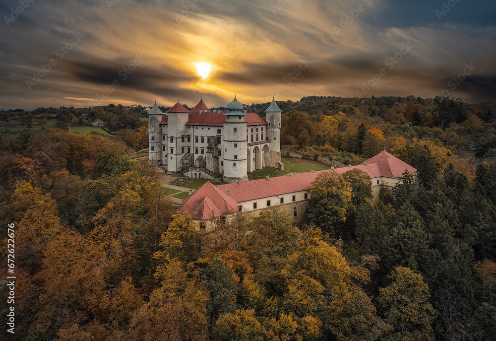 Castle in Wisnicz, the largest castle in Lesser Poland after Wawel, Poland.