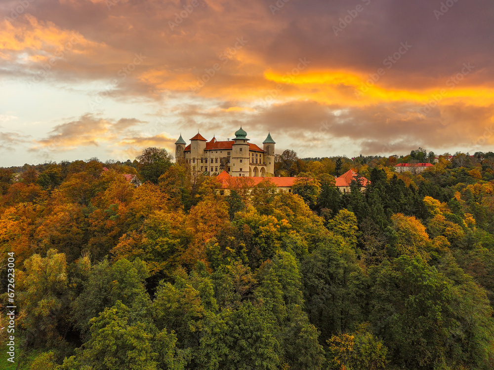 Castle in Wisnicz, the largest castle in Lesser Poland after Wawel, Poland. Castle in Wisnicz, the largest castle in Lesser Poland after Wawel, Poland.