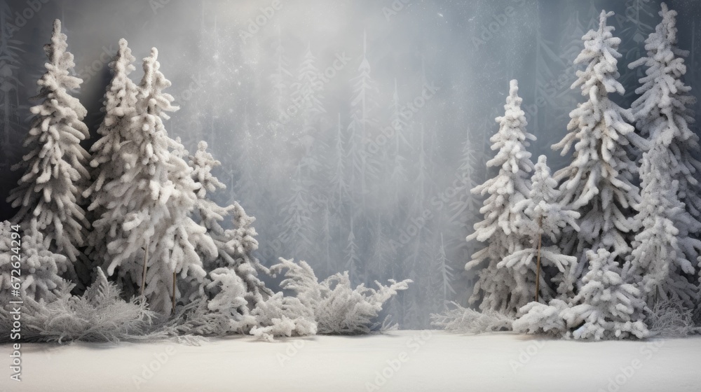 Naklejka premium AI generated illustration of a Christmas background featuring an array of traditional decorations