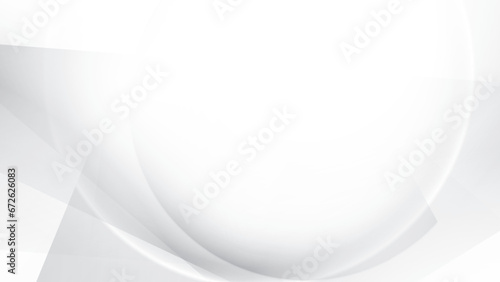 Abstract white and gray color background with geometric shape. Vector illustration.