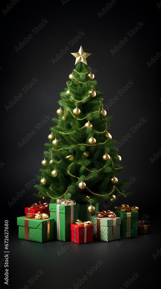 christmas tree background, xmas celebration background