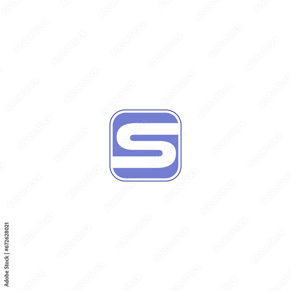 Letter S logo isolated on white background Letter S logo isolated on white background