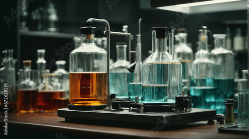 A complement of laboratory apparatus