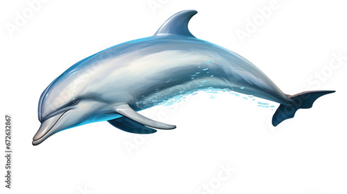Dolphin isolated on transparent background transparency 