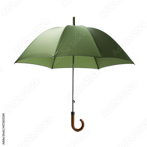 green umbrella isolated on transparent background,transparency 