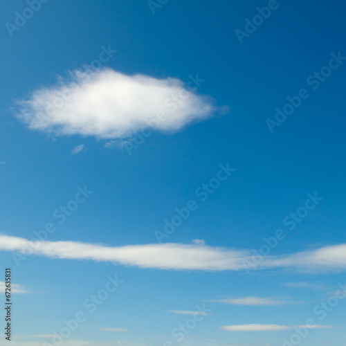 clouds in the blue sky