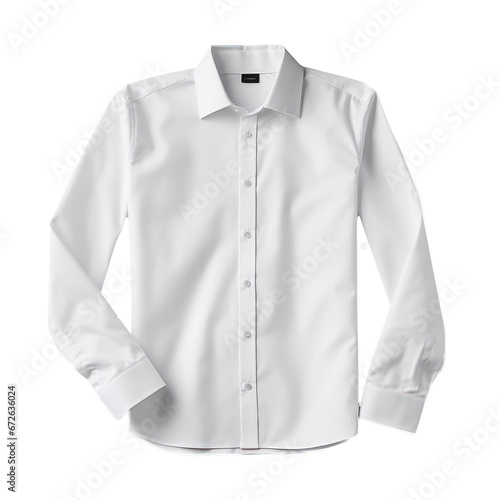 white shirt mockup isolated on transparent background,transparency 