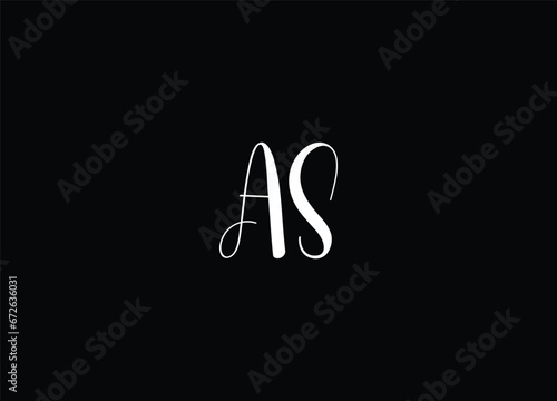 AS letter logo design and monogram logo