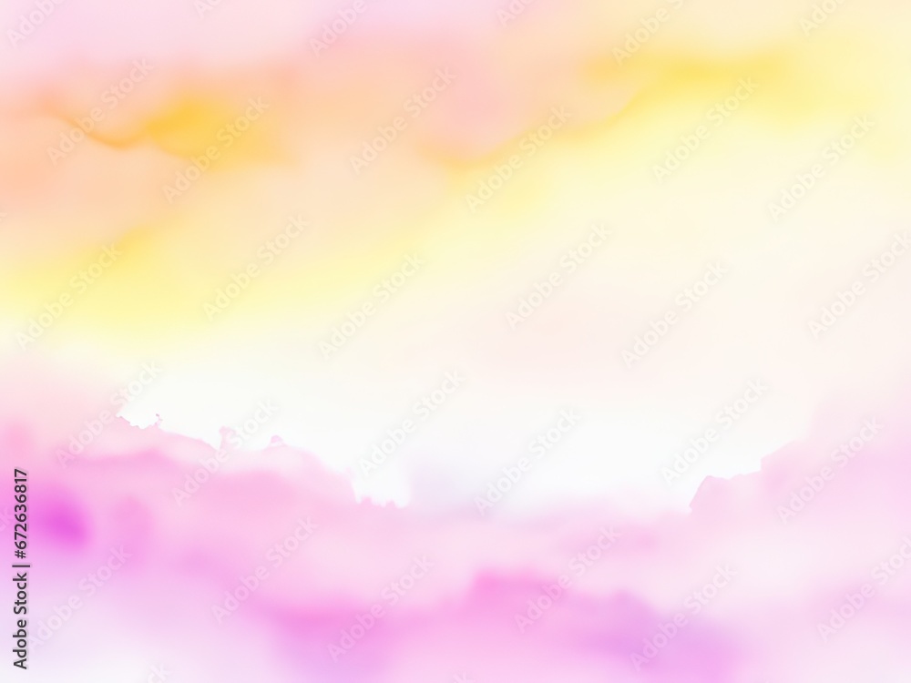 Background, watercolor sky in soft pink and yellow tones. Background, watercolor sky in soft pink and yellow tones.