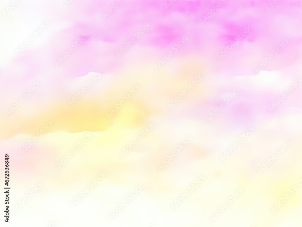 Background, watercolor sky in soft pink and yellow tones. Background, watercolor sky in soft pink and yellow tones.
