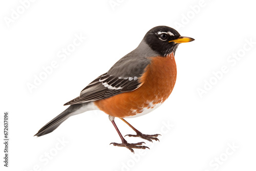 American Robin Bird Photography Isolated on transparent background © rzrstudio