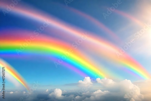 rainbow over the sky