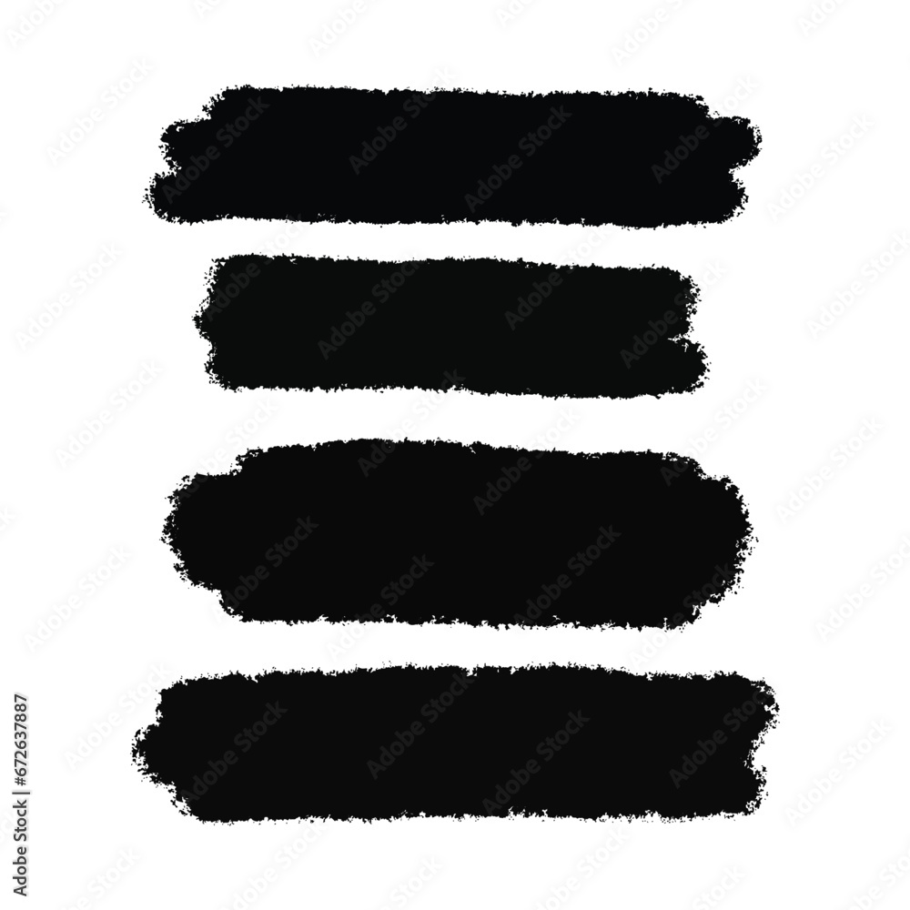 set of brush strokes set of brush strokes