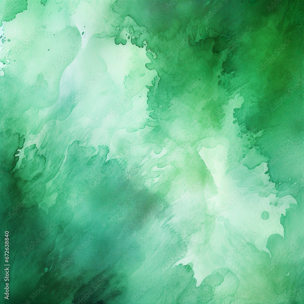 Green abstract grunge background. Watercolor stains. Macro. Green art background with copy space for your design. Wide banner. - Generative AI Green abstract grunge background. Watercolor stains. Macro. Green art background with copy space for your design. Wide banner. - Generative AI