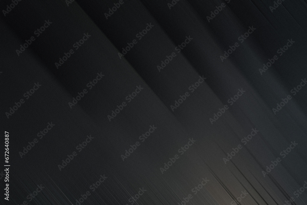 Black and gray modern material design with polygonal pattern. Overlap paper, corporate template for your business, abstract widescreen background. Color gradient. Noise texture.