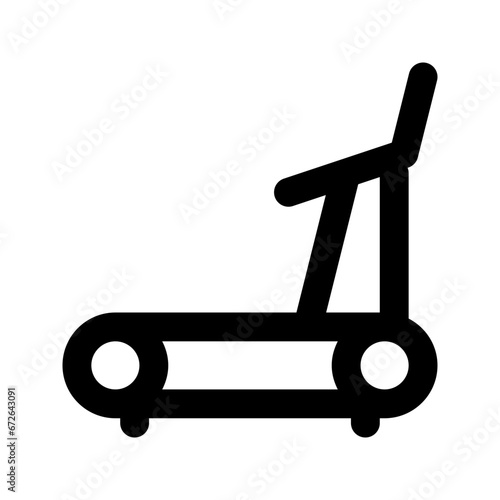 treadmill line icon