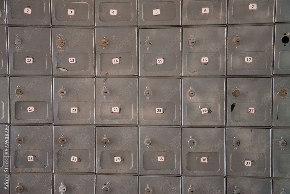 Boites aux lettres à la poste de Granada, Nicaragua