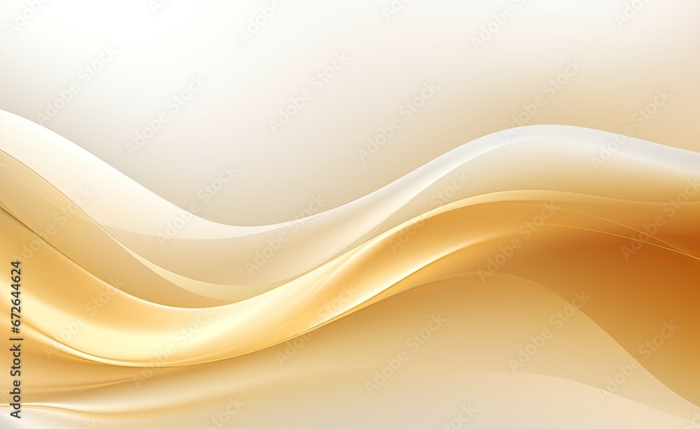 Fototapeta premium Elegant background with golden wavy lines