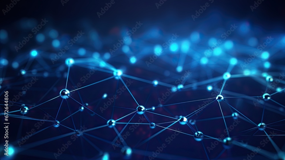 Blue and purple network, tech wireframes, and dynamic patterns in a futuristic technology background. Blue and purple network, tech wireframes, and dynamic patterns in a futuristic technology background.