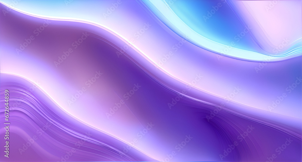 Abstract Purple and Blue Waves Background 3D. The waves are smooth and fluid. The background is versatile and can be used for a variety of purposes