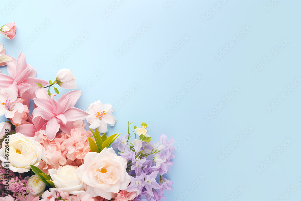 bouquet of flowers background