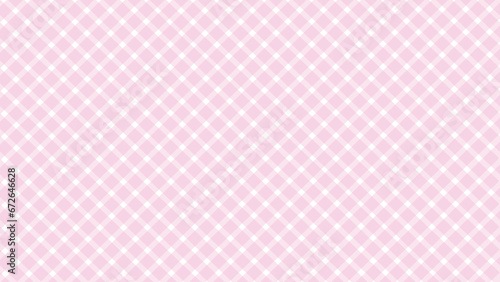 Diagonal pink checkered in the white background