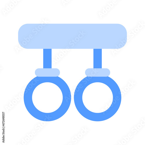 gymnastic rings duotone icon