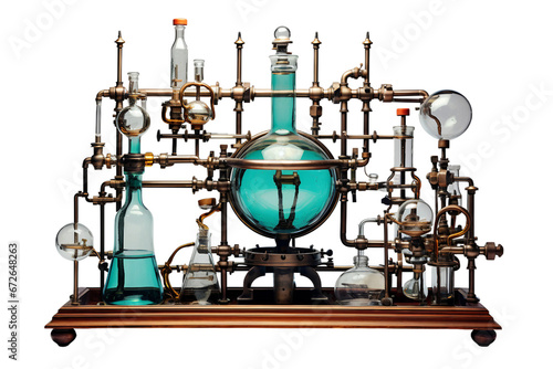 Distillation Apparatus Laboratory Mastery Isolated on transparent background