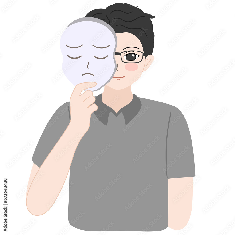 Fototapeta premium double personality disorder