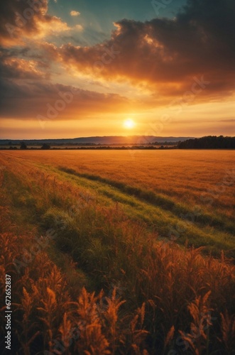 Sunset over the field © .Creator.