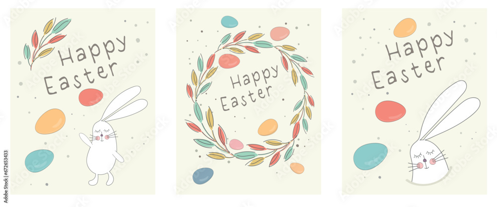 set of easter greeting cards 1
