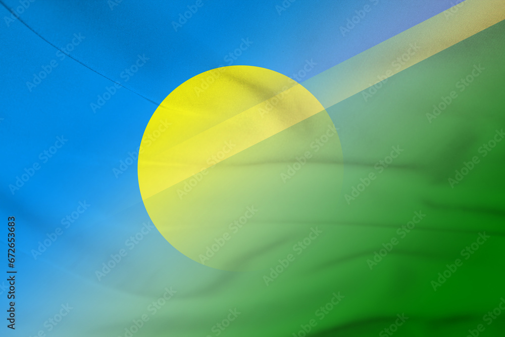 Palau and Solomon Islands state flag international negotiation SLB PLW