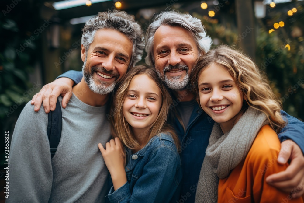 happy smiling family. happy smiling family.