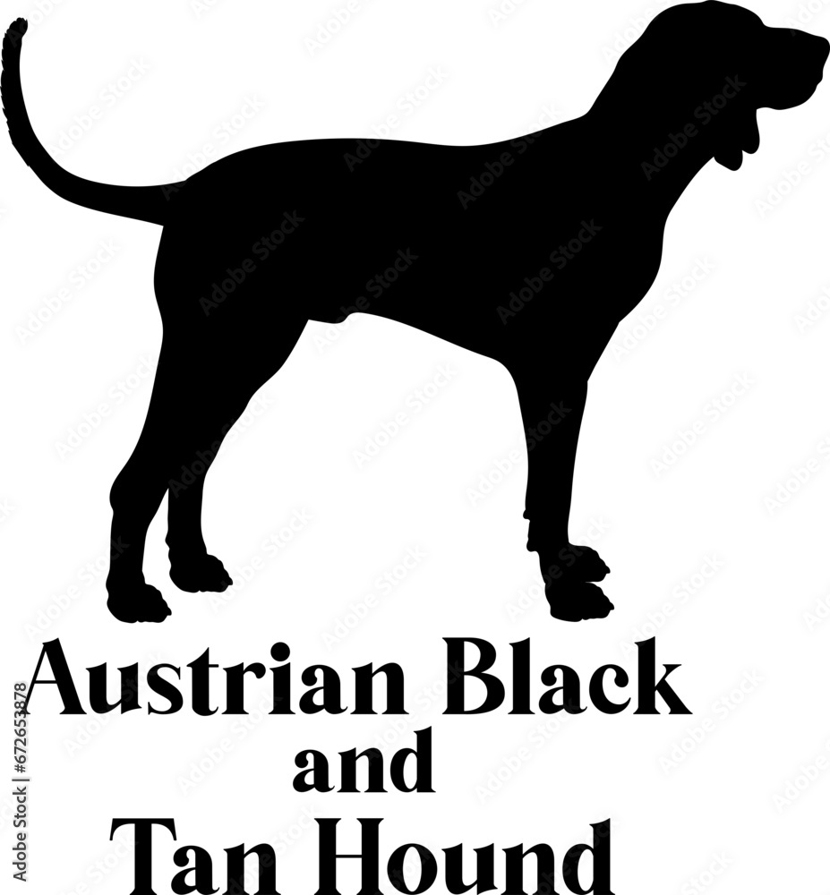 Austrian Black and Tan Hound Dog silhouette breeds dog breeds dog monogram logo dog face vector
SVG PNG EPS