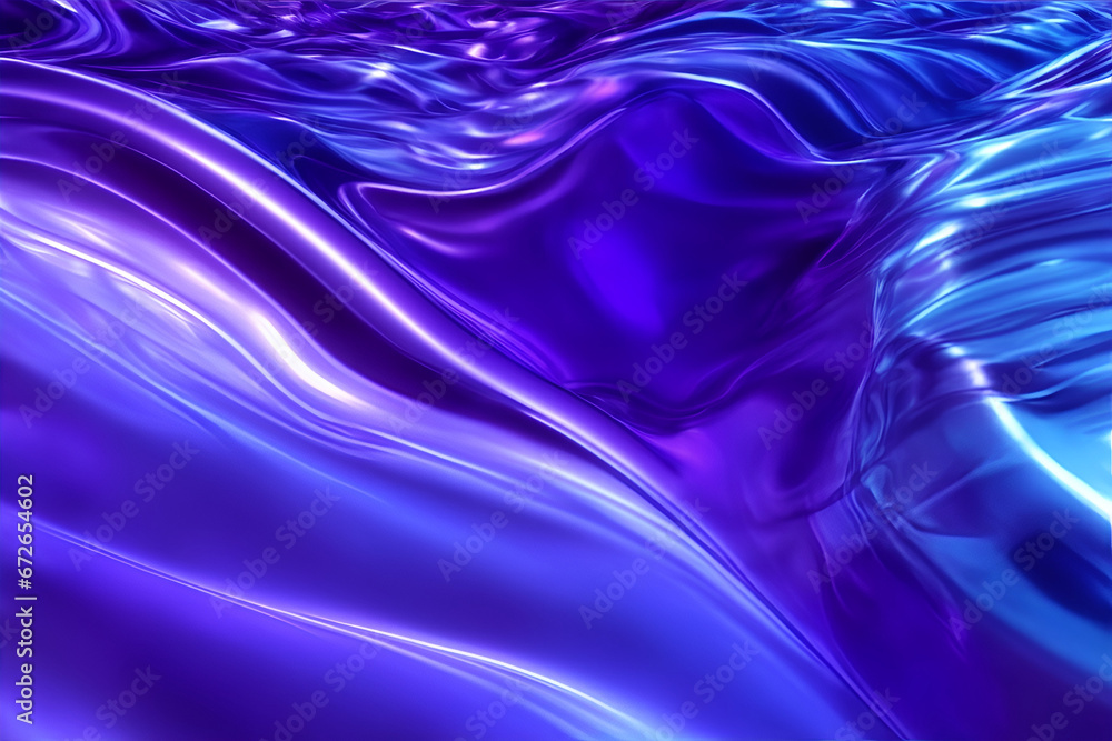 Obraz premium Abstract Purple Waves Background 3D. The waves are smooth and fluid. The background is versatile and can be used for a variety of purposes