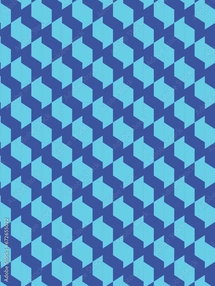 Fototapeta premium blue waves seamless pattern