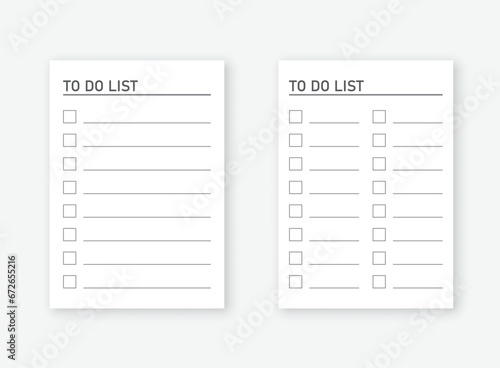 To do list or planning icon in flat style. Paper sheet with clipboard vector illustration on isolated background. Checkbox plan sign business concept.
