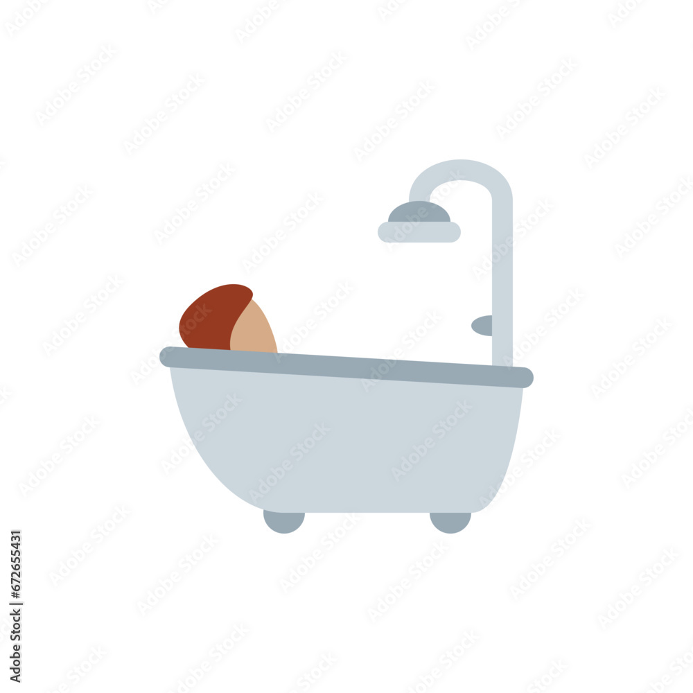 Person Taking Bath Medium-Skin Person Taking Bath Medium-Skin