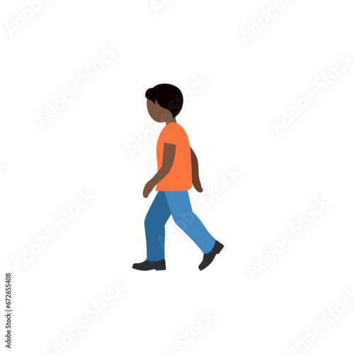 Person Walking Dark-Skin