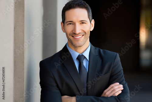 professional and confident business man portrait in formal suit