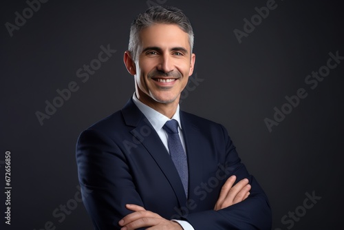 confident and smiling business man or manager model shoot