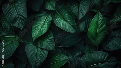 Green leaves fern tropical rainforest foliage plant isolated on transparent background