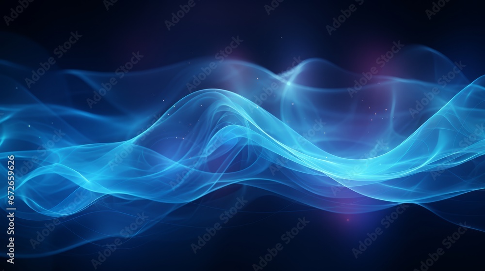 electric waves on black background background.